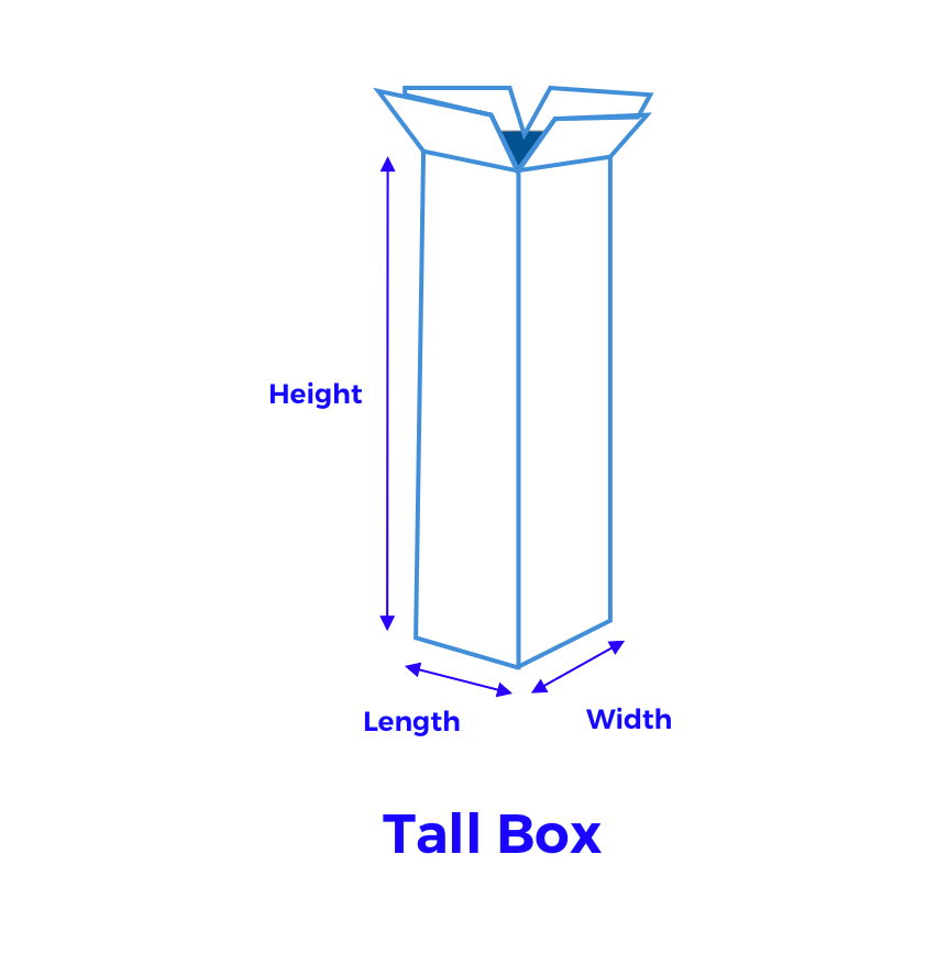 How to measure a box Tall