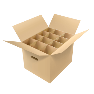 Wine shipper box kraft