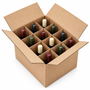 Realistic Wine Carton Studio Shot Realistic Wine Carton Studio Shot